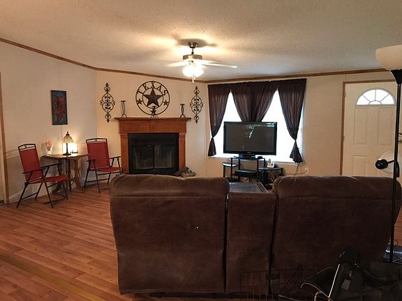 Wood burning fireplace