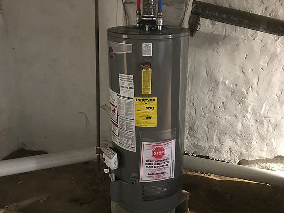New hot water heater 