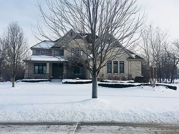 Winter view of house