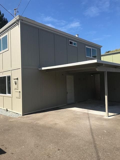 Front door and carport