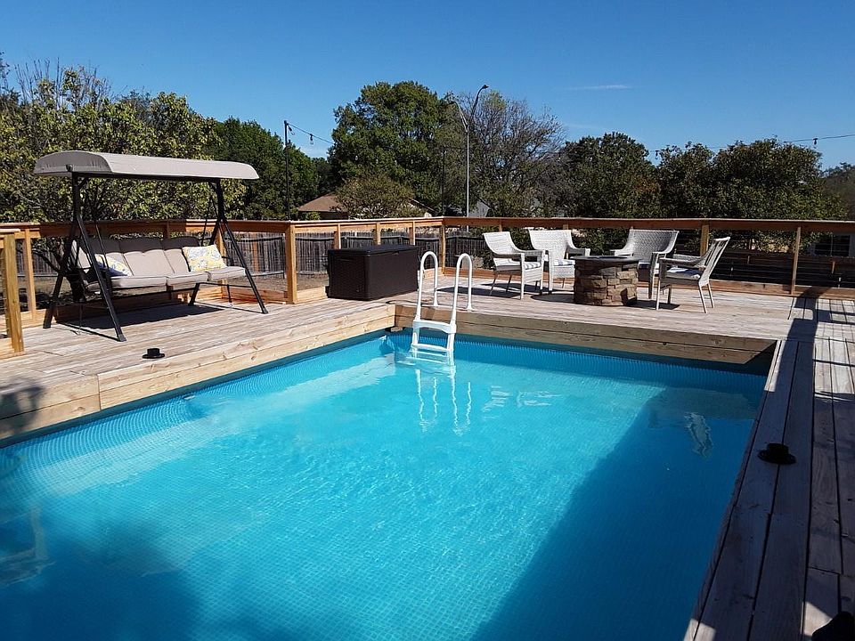 Pool Surrounded by Deck