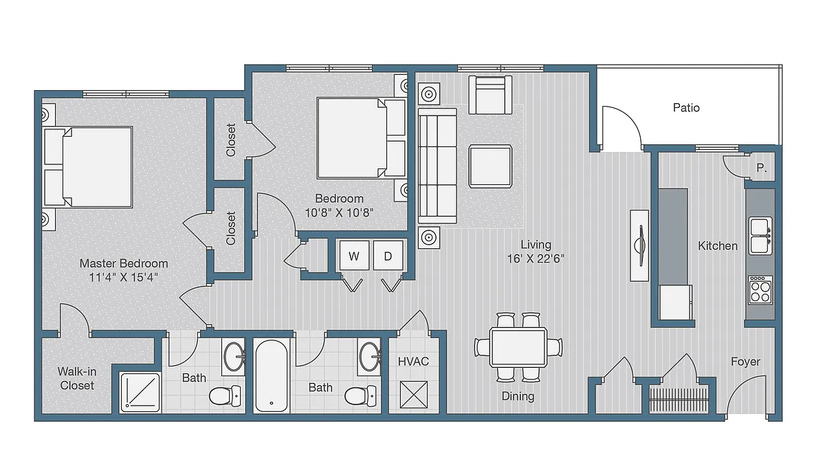 Floor plan 2X2