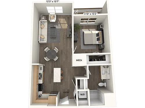 Floor plan A5-767sf-FinishIII