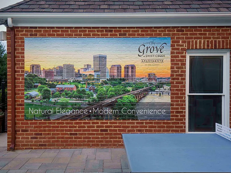 Colorful Mural of Richmond Cityscape