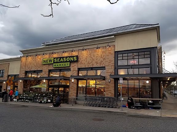 Across the street from New Seasons!