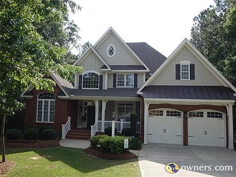 Front of home - brick with fiber cement accents