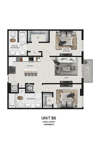Floor plan B6