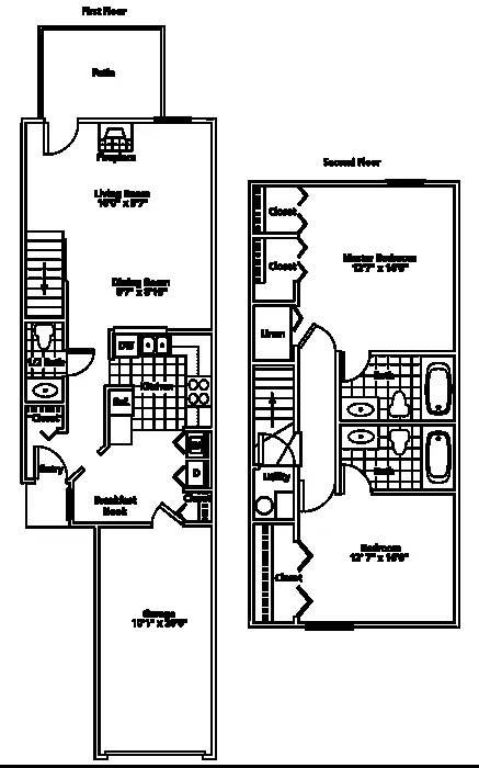 Floor plan Townhome Plus