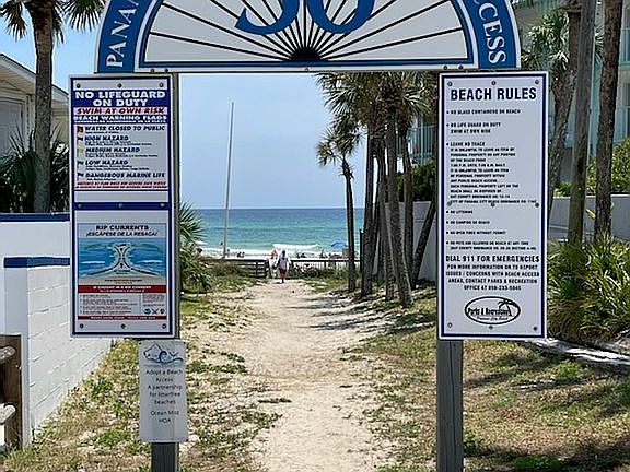 Nearby beach access