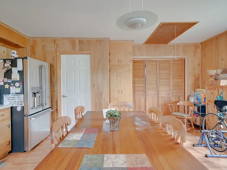 Kitchen with laundry closet