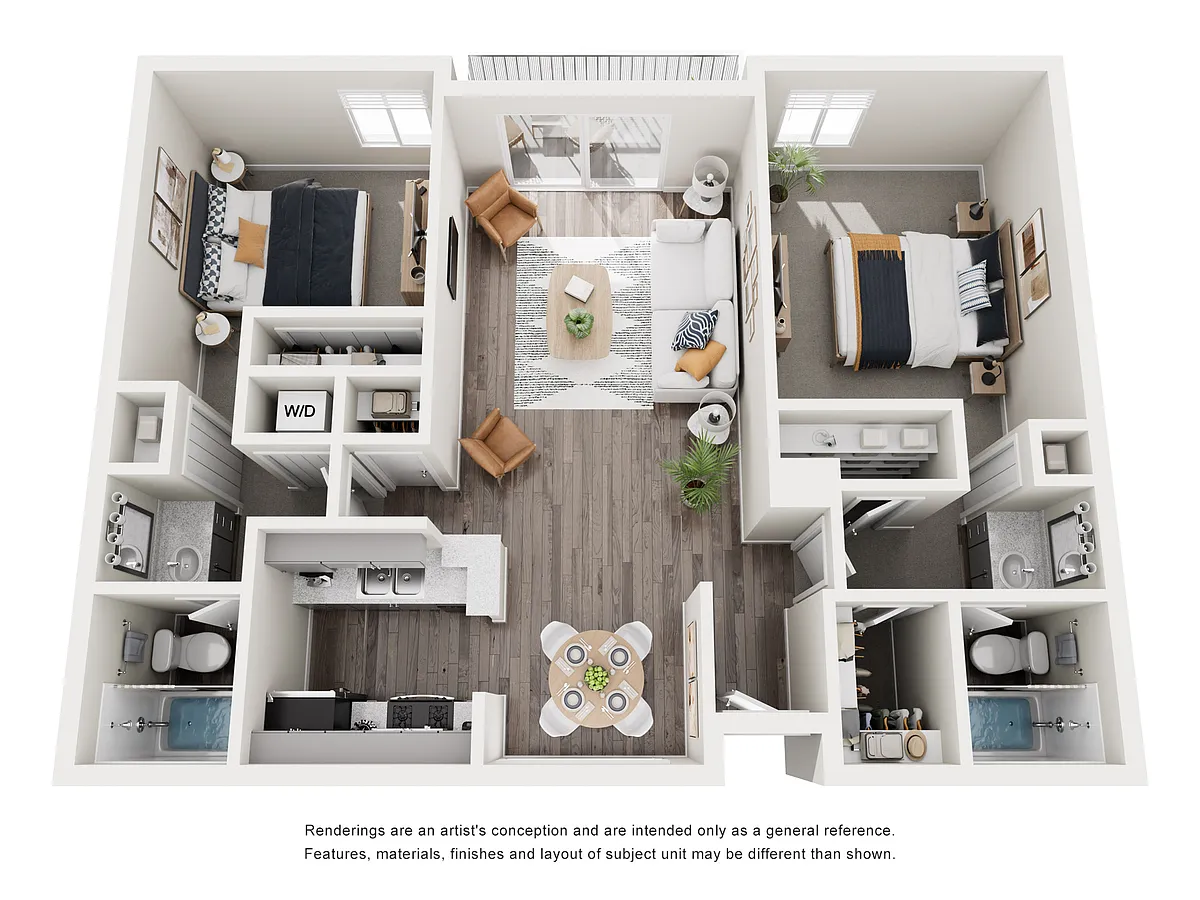 Floor plan Two Bedroom