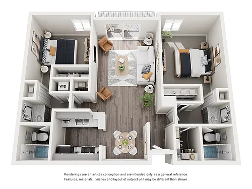 Floor plan Two Bedroom