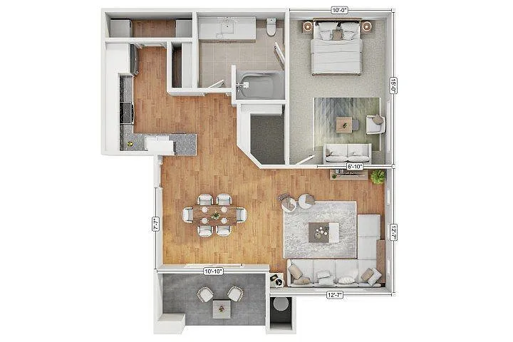 Floor plan 1B1