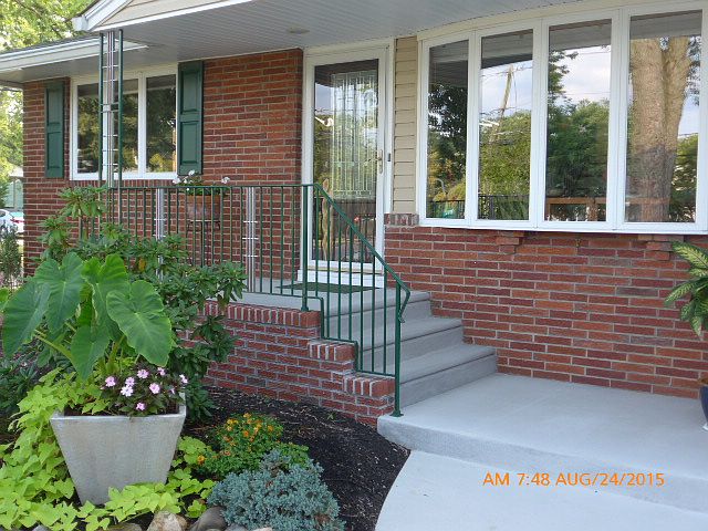 Front Steps, new iron work.