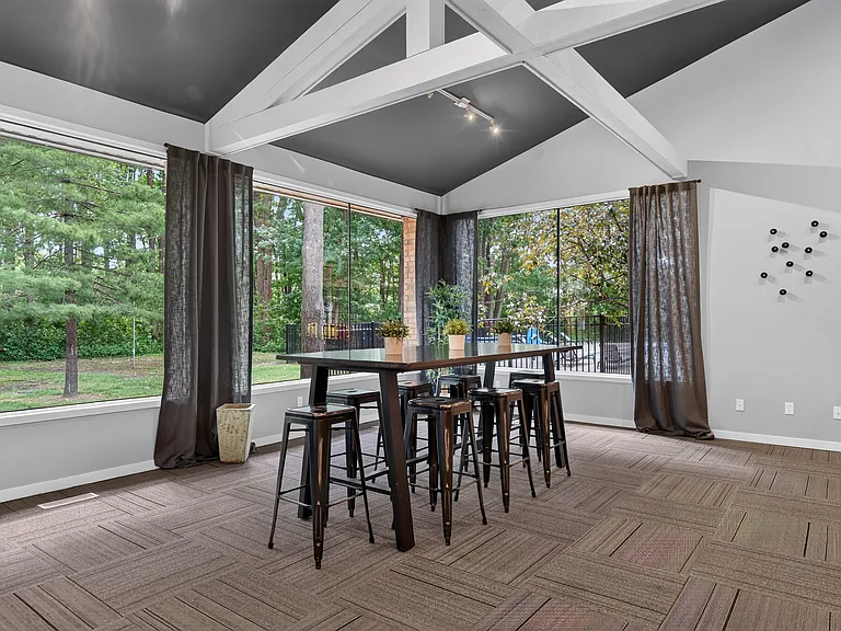Spacious resident clubhouse at Eastwood Village Apartments in Clinton Township, MI.