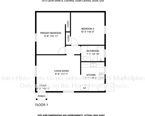 2 bed, 1.0 bath, 800 sqft, $900 — Photo 2