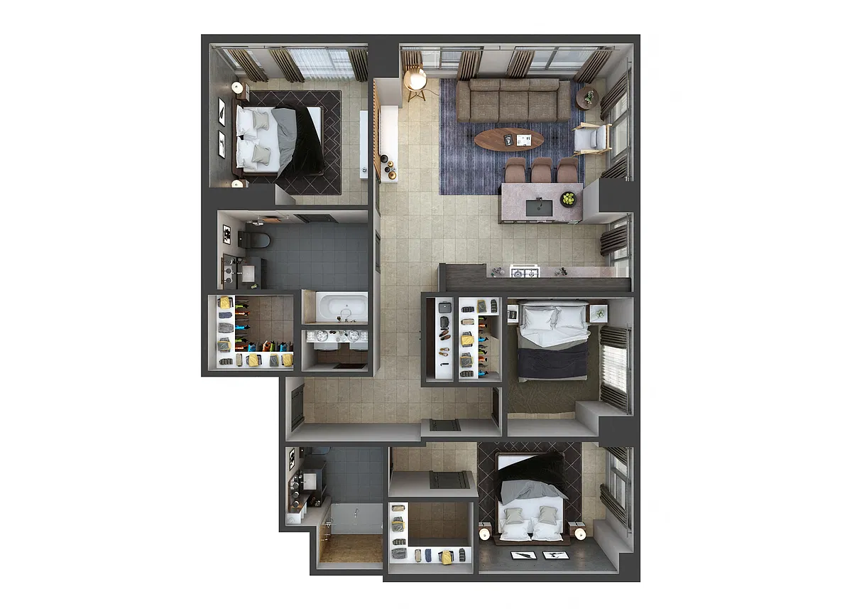 Floor plan 3X2-C1