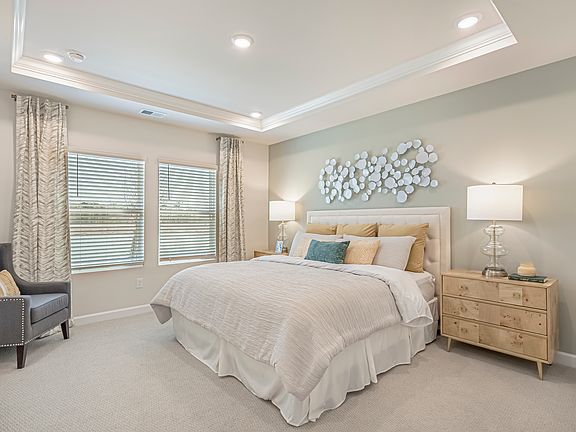 Newport floorplan modeled at another Meritage Homes 174 community.