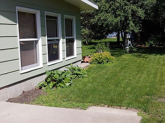 side view of patio