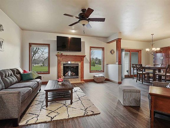 Gas Fireplace and Charming Living Rm