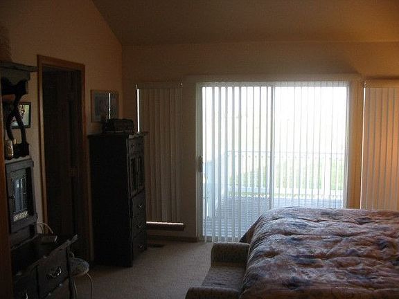 Master bedroom walk out deck