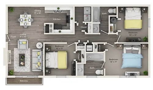 Floor plan Hearthstone