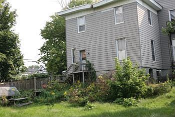 View from huge fenced in backyard