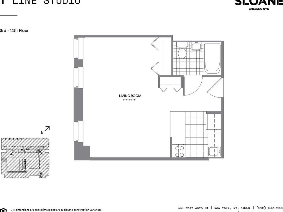 2nd image of 360 W 34th St APT 14T