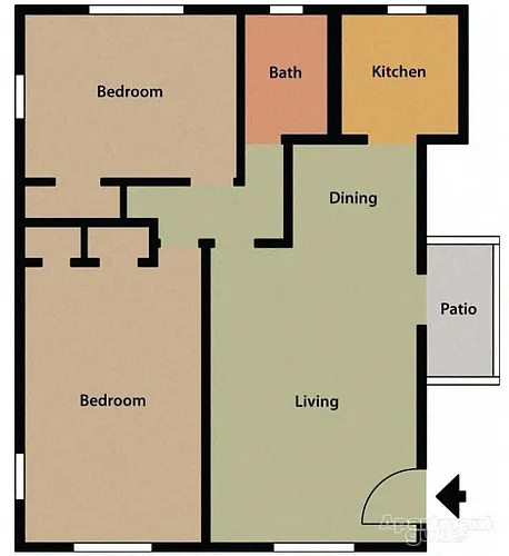 Floor plan Two Bedroom