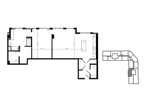 Floor plan Aph 1 Bedroom Skyhome