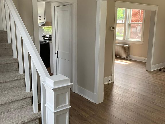 View from the foyer to the living and dining rooms