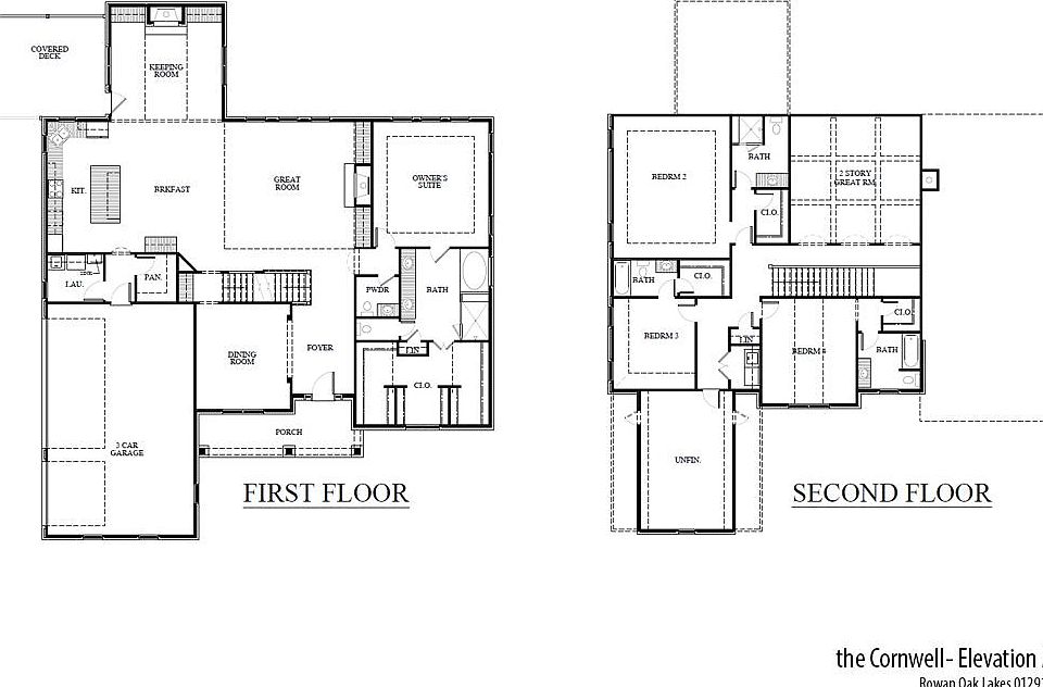 Rowan Oak Lakes Cornwell Floorplan