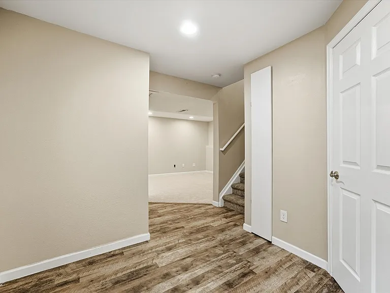 Finished Basement "nook" / storage area