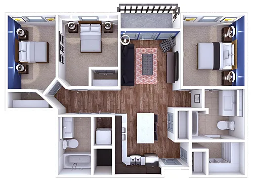 Floor plan Genoa 3x2