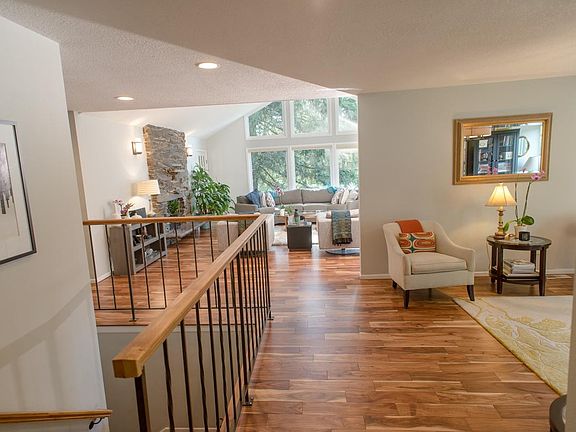 Looking into living room
