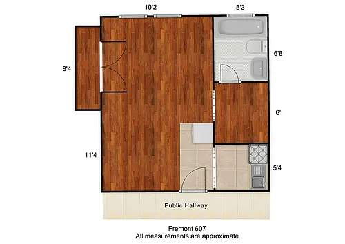 Floor plan Fremont 607