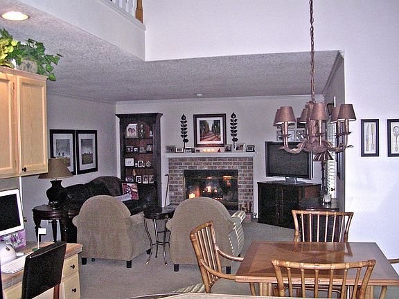 Family room with fireplace