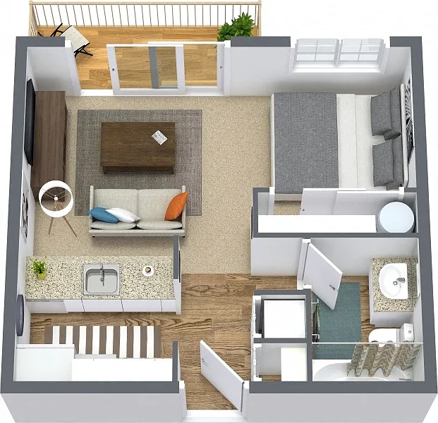 Floor plan Studio