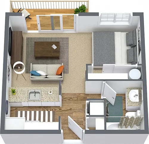 Floor plan Studio