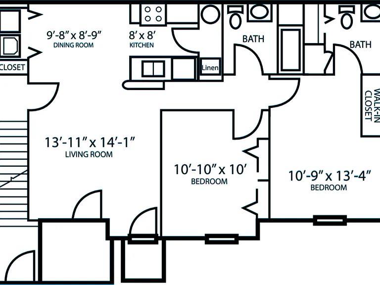 The Arden - 2B2B (1046-1112 sqft) The Arden - 2B2B (1046-1112 sqft)