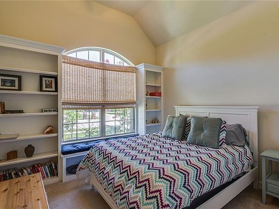 Guest bedroom with built-ins & window seat!