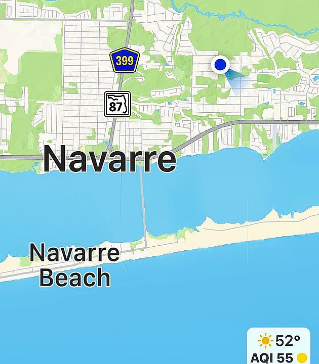 3 miles from The Gulf