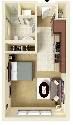 Floor plan Studio