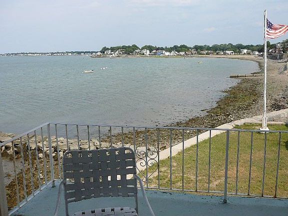 Waterfront to side of house