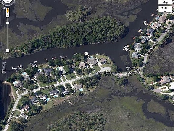 Across Pine Island Dr. 