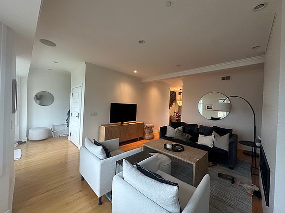 Entry way and living room on the first floor
