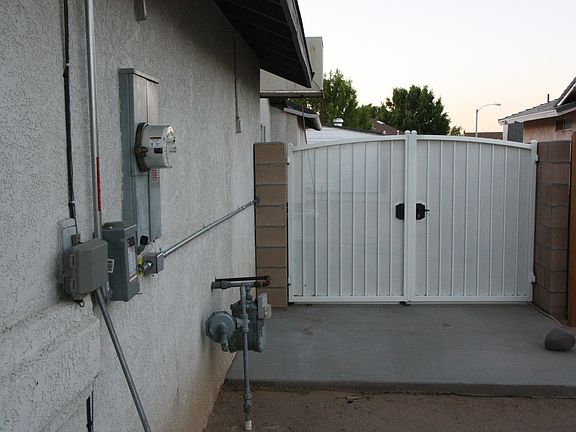 new steel gates both sides