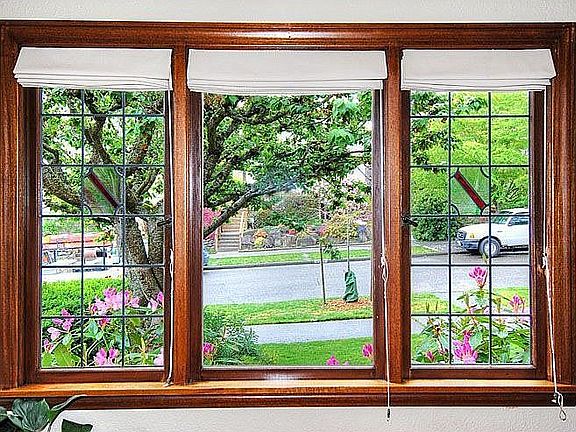 Original leaded glass window