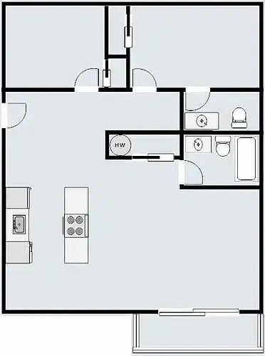 Floor plan 2 Bedroom