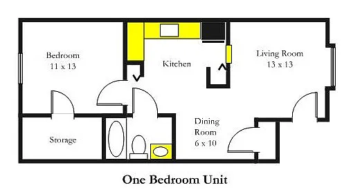 Floor plan 1BR
